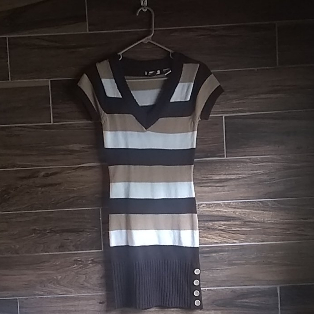 Paris blues Striped dress.